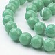 Chapelets de perles rondes en jade de Mashan naturelle X-G-D263-10mm-XS19-2