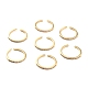 Clear Cubic Zirconia Open Cuff Ring for Women RJEW-C018-21G-2