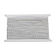 ポリエステルウェーブレーストリム  カーテン用  ホームテキスタイルの装飾  銀  1/4インチ（6mm） OCOR-K007-13B-1