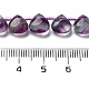 Mèches de perles de fluorite violet naturel&nbsp;G-NH0032-A02-02-5