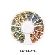 Cabujones de rhinestone de resina en punta de 240 colores MRMJ-T037-SS14-01-2