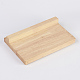 木製のネックレスディスプレイ  フェイクスエードと  ロングチェーンディスプレイスタンド  長方形  桃パフ  20.5x14.5x4.5cm NDIS-E020-02B-4