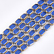 Electroplate Glass Beads Strands EGLA-S188-08-2