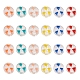Craftdady 60Pcs 6 Colors Transparent Enamel Acrylic Beads TACR-CD0001-08-1