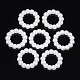 Anillos de unión de perlas de imitación de plástico abs OACR-S020-03A-2
