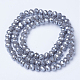 Electroplate Glass Beads Strands EGLA-A034-P3mm-A15-2