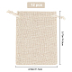 Gorgecraft Flax Cloth Blank DIY Craft Drawstring ABAG-GF0001-06C-2