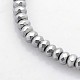 Electroplate Non-magnetic Synthetic Hematite Beads Strands G-J208G-13-1