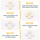 DICOSMETIC 16Pcs 2 Style 2 Colors Stainless Steel Heart Beads Star Beads Small Hole Beads Metal Spacer Beads Loose Beads for Jewelry Making DIY Findings STAS-DC0001-97-4