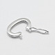 Rhodium Plated 925 Sterling Silver Twister Clasps STER-E056-026P-2