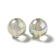 Placage uv perles acryliques irisées arc-en-ciel transparentes OACR-D010-01G-2