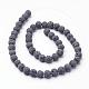 Unwaxed Natural Lava Rock Bead Strands G-F309-4mm-2