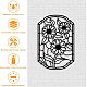 Décorations murales en fer&nbsp;HJEW-WH0067-090-3
