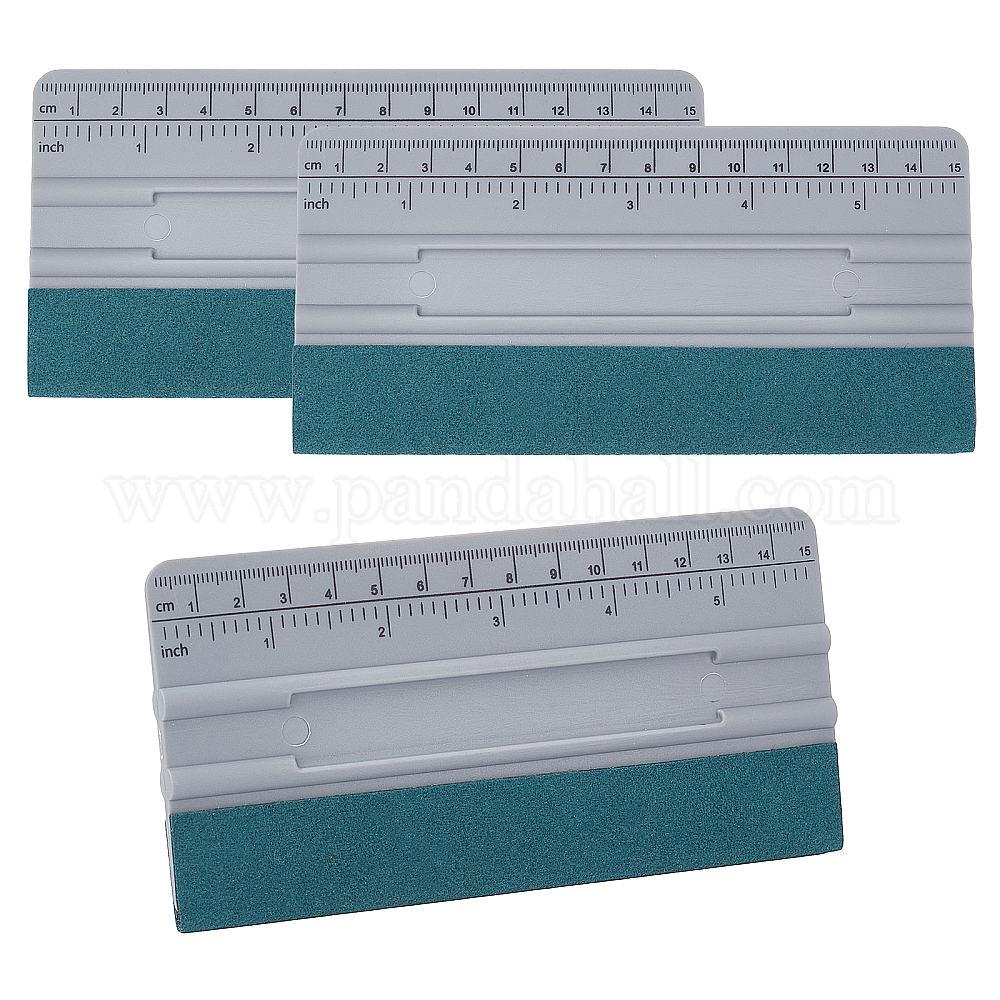 Wholesale CHGCRAFT 3Pcs Vinyl Wrap Squeegee with Ruler 6 Inch Felt Edge