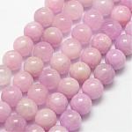 Kunzite naturale perline fili, perle di spodumene, tondo, 8mm, Foro: 1 mm, circa 49pcs/filo, 15.7 pollice