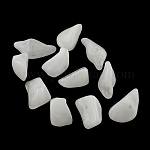 Chip Nachahmung Edelstein Acryl-Perlen, weiß, 19~28x14~19x6~13 mm, Bohrung: 2 mm, ca. 310 Stk. / 500 g