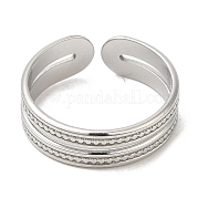 304 Stainless Steel Open Cuff Rings RJEW-K245-86P