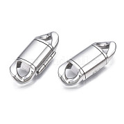 304 Stainless Steel Fold Over Clasps STAS-S080-01C-P