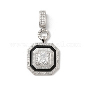 Латунные микро проложить кубического циркония подвески KK-U047-05P