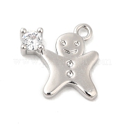 Подвески из кубического циркония с покрытием из латуни KK-R150-01P