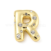 Латунные микропаве прозрачные подвески с фианитом KK-E093-04G-R