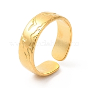 Ion Plating(IP) 304 Stainless Steel Common Gull Open Cuff Ring for Women RJEW-E063-14G