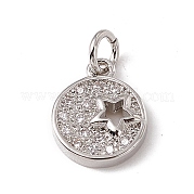 Латунные микро проложить кубического циркония подвески ZIRC-F132-91P