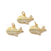 Подвески из кубического циркония с покрытием из латуни KK-O142-29G