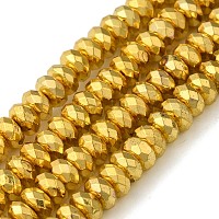 Electroplate non magnetici ematite sintetico fili di perline&nbsp;G-L485-06D-G