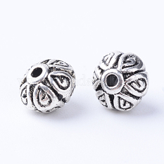 Perles en alliage de style tibétain X-TIBE-Q063-114AS-RS