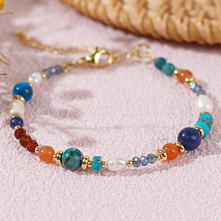 Armband aus Messing mit Glasperlen für Damen&nbsp;AC7044
