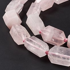 Natürlichen Rosenquarz Perlen Stränge&nbsp;G-F719-04