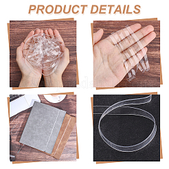 Transparentes TPU-Gummibindeband&nbsp;AJEW-NB0008-13C