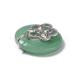 Pendentifs en aventurine vert naturel&nbsp;G-P484-01P-25