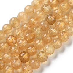 Perles de grenat jaune naturel&nbsp;G-Z129-C01-6mm-03