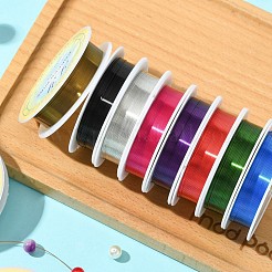 Fil de cuivre rond pour la fabrication de bijoux&nbsp;CWIR-R001-0.4mm-M