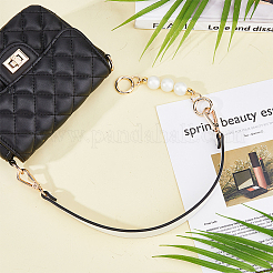 Taschenriemen aus Kunstleder und Verlängerung aus Kunstperlenperlen aus Kunststoff&nbsp;FIND-WH0126-373B