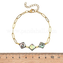 Pulseras de cuentas de concha de abulón/concha de paua&nbsp;BJEW-JB13824