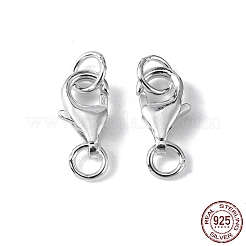 Fermoirs à pince de homard en 925 argent sterling&nbsp;STER-I010-13mm