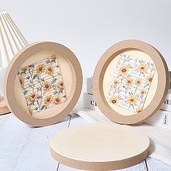 Bricolage enfants décoration en bois cadre photo en argile&nbsp;WOOD-WH20008-07D