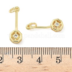 Pendentifs en laiton zircon cubique pavé&nbsp;KK-Z120-36G
