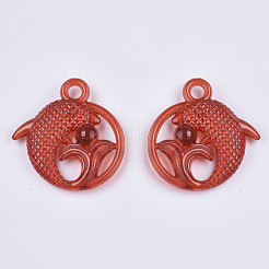 Pendentifs en acrylique transparent &nbsp;TACR-T015-043