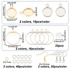 DIY Rohling-Set für Kuppelohrringe&nbsp;DIY-UN0004-79