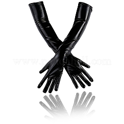 Guantes largos de imitación de cuero&nbsp;AJEW-WH20018-115A