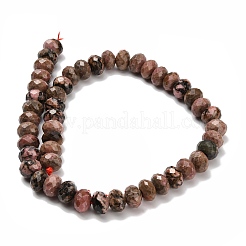 Natur Rhodonit Perlen Stränge&nbsp;G-C259-A09-8x12mm