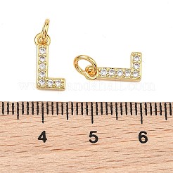 Pendentifs en laiton Shegrace avec micro-pavé de zircone cubique transparente&nbsp;XGRQ29051-394G-L