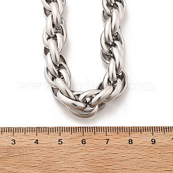 Colliers à chaîne en acier inoxydable 304 pour femmes et hommes&nbsp;NJEW-A033-04B-P