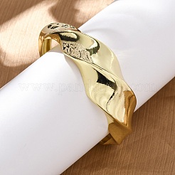 Bracelets en laiton boutons de manchette pour les femmes&nbsp;BJEW-Q060-03G