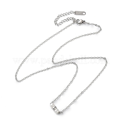 Collares de cadena de cable de acero inoxidable 304&nbsp;NJEW-A045-09P