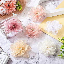 6 Uds. Accesorios de adorno de organza de 6 colores&nbsp;DIY-TA0006-50A